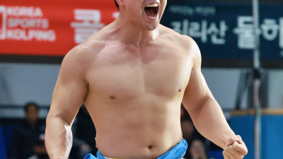 울주군청 정종진, 평창오대산천대회서 통산 네 번째 금강장사