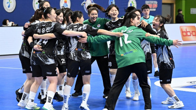 삼척시청, 경남개발공사 꺾고 핸드볼 H리그 정규리그 2위 확정