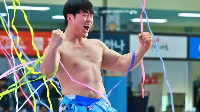 용인특례시청 박민교, 평창오대산천대회서 한라장사