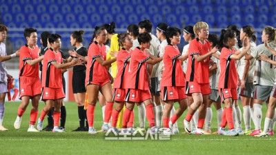 [포토]중국과 2-2 무승부 거둔 한국