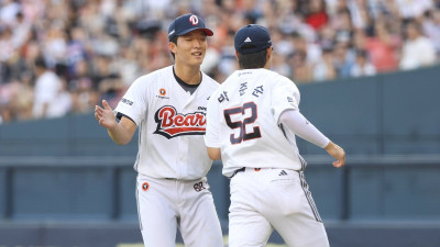 독수리 연승 가로막은 곰… “오늘은 루키 데이!” 막내 2명 일 냈다