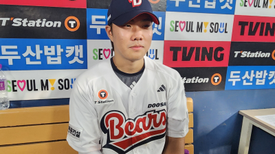아쉽다 사이클링히트! 잠실 수놓은 ‘타격천재’ 박준순 “다음 기회는…”