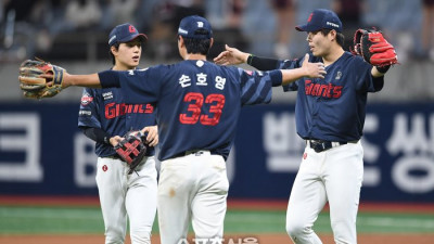 [포토]연승의 기쁨을 나누는 롯데