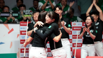 ‘김가영 우승샷’ 하나카드, PBA팀리그 1R 우승…개막 2연패→파죽의 7연승 반전 마침표