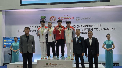 정한솔, 동아시아역도선수권 男 79㎏급 金…합계 1㎏ 차 우승