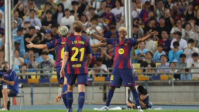 화려한 드리블과 접기+측면 헤집었다…환호와 탄성의 연속, 이번에도 45분만 뛴 야말이 선보인 ‘클래스’[SS현장]