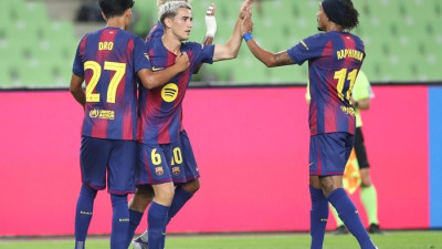 전·후반 11명 다 바꿔도 ‘막강’…4만5183명 앞에서 ‘클래스’ 선보인 바르셀로나, 대구 5-0 제압[현장리뷰]