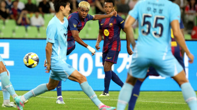 장대비도 막지 못한 바르셀로나의 득점쇼… 대구에 5-0 대승