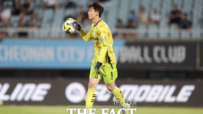 ‘눈부신 반사신경’?김민준(수원삼성), ‘하나은행?K리그2 2025’ 23라운드?MVP
