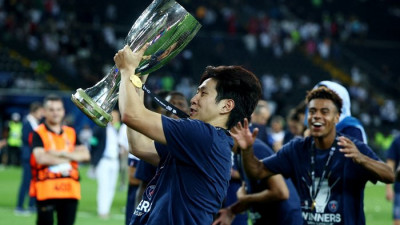‘환상 1호골’ 이강인이 쏜 대역전드라마…PSG, 토트넘에 0-2→2-2→승부차기 승 ‘슈퍼컵 제패’