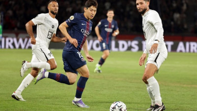 ‘패스성공률 100%’ 이강인, 앙제전 교체 출전…PSG 개막 2연승