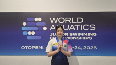 ‘한국기록 보유자’ 김승원, 세계주니어선수권 女 배영 50m 은메달