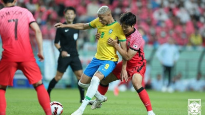 홍명보호, 10월 브라질과 정면 충돌…韓축구, 카타르 16강전 이후 2년 10개월만 리턴매치
