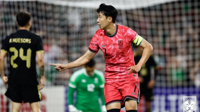 손흥민 동점골·오현규 역전골 나왔지만… 홍명보호, 멕시코와 아쉬운 무승부