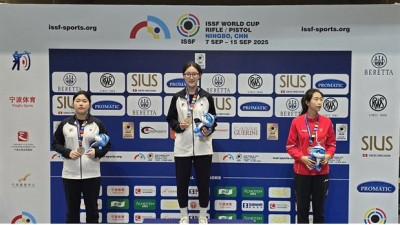 ‘양지인 金-오예진 銀-박하준 銅’ 한국 사격, 월드컵 라이플·피스톨 대회서 ‘국제 경쟁력’ 입증