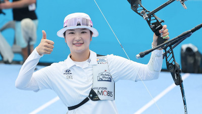 강채영, 광주 세계양궁 여자 개인전 금메달·안산 동메달…한국 종합순위 1위