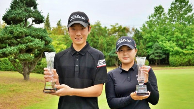 ‘중학교 3학년’ 손제이·윤규리, 제6회 드림파크배 우승