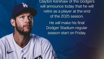 “커쇼는 전설” 다저스 영원한 에이스 커쇼, 전격 은퇴 선언…20일 마지막 등판 [SS시선집중]