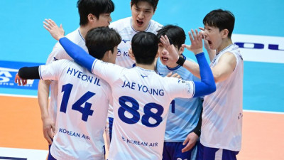 ‘서현일 23득점’ 대역전극 펼친 대한항공, 삼성화재 3-2로 제압하고 결승행[현장리뷰]