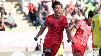김명준 ‘만회골’ 터뜨렸지만…전반에만 ‘2실점’ 이창원호, U-20 월드컵 첫 경기 우크라이나에 1-2 패배