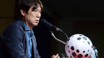 [SW포토]홍명보 감독,'브라질과는 어려운 경기지만'