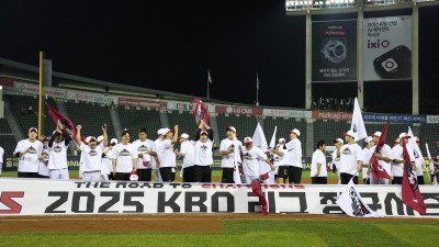 ‘험난한 고난길 뚫고 KS로!’ 역대급 드라마가 LG를 비췄다… 쌍둥이들의 4번째 페넌트레이스 우승 확정