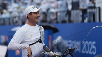 [포토]이우석, 언제난 밝은 얼굴로!(정몽구배 양궁)