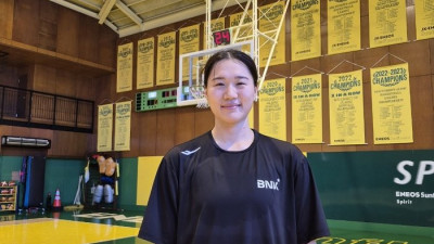 “오로지 수비만 머릿속에” BNK 박성진, 가을을 준비하는 ‘리바운드 여전사’