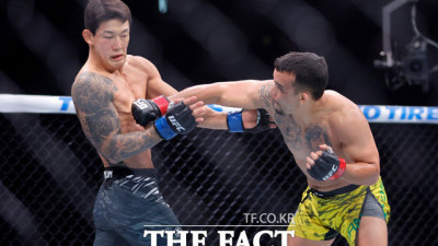 정찬성 사단 또 고개 숙였다…‘좀비 주니어’ 유주상, 도발 끝 2라운드 TKO 패