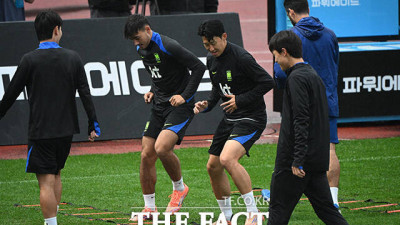 한국 적응 중인 카스트로프 '손흥민 옆에 꼭 붙어서 훈련' [TF사진관]