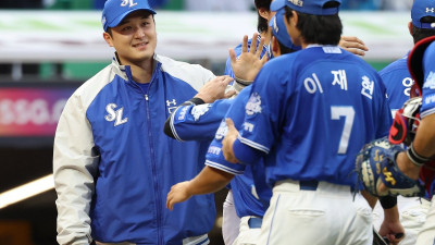 [준PO1 수훈선수 일문일답] 투타서 빛난 최원태·이재현 “동료들 덕분입니다”