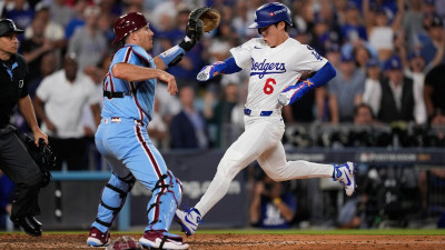 비집고 들어갈 틈이 없네… 다저스 김혜성, NLCS 2차전도 벤치 대기