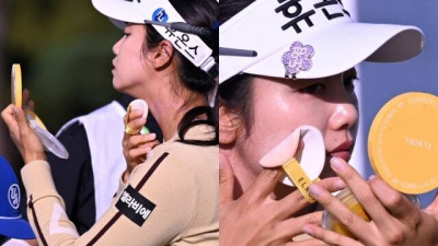 박도영 '티샷 만큼 중요한 자외선 차단' [TF사진관]