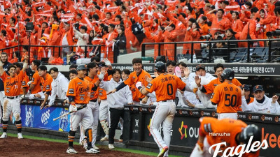 [PO1] “실전감각 이상무” 이구동성… 푹 쉰 한화 타선, 이렇게 무섭습니다