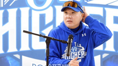 [포토]삼성 박진만 감독, 반드시 이겨야 한다!