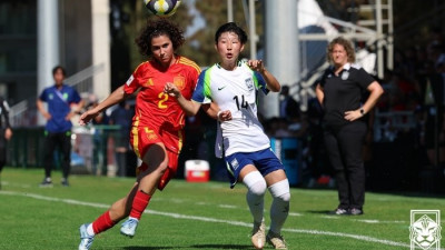 여자 U-17 대표팀, 월드컵 2차전 스페인에 0-5 ‘완패’로 16강 빨간불