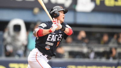 [포토] 하주석 ‘안타야’