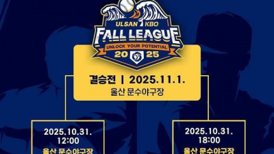‘롯데-멜버른, LG-NC’ 2025 울산-KBO Fall League 준결승 대진 확정