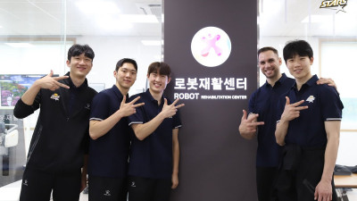 프로배구 KB손해보험, 리하트병원서 나눔봉사… 의료지원 협약도 체결