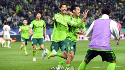 [포토]전북 송민규, 대전 상대 선제골