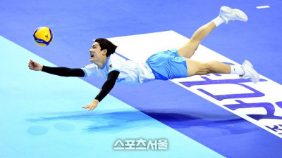 [포토]대한항공 서현일, 집념