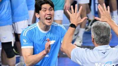 사과하다 ‘네트 터치’ 범실, 천당과 지옥 오간 김규민 “그게 예의라 생각, 다시 그 상황와도 똑같이 행동할 것”[현장인터뷰]