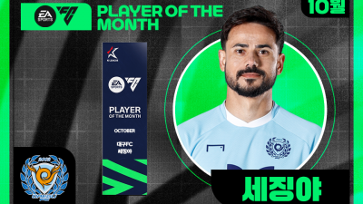대구FC 세징야, 2025년 10월 EA SPORTS K리그 이달의선수상 수상