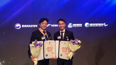 韓우슈 자존심 번뜩였다… 우승수 감독 맹호장&윤웅진 체육포장 수상