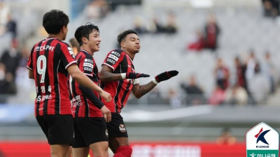 ‘린가드 10호골’에도…서울, 김천에 또 졌다, 2-6 참패 이어 안방서 1-3 완패 ‘6위 추락 위기’ [SS현장리뷰]