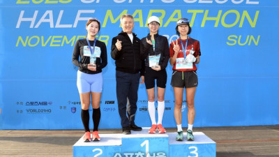 [포토]스포츠서울 하프마라톤, 여자 하프코스 수상자들