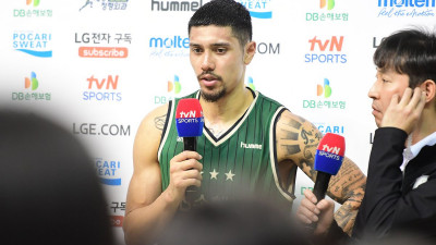 ‘알바노 28점 폭발+무스타파 더블더블’ DB, 현대모비스 꺾고 공동 3위로 점프