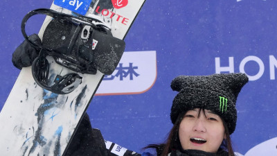 최가온, 대역전극으로 스노보드 하프파이프 월드컵 우승… “지고 싶지 않았다”