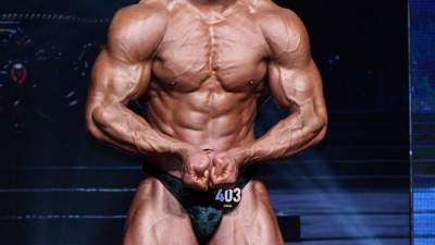 WNGP 파이널 보디빌딩 프로전 김성민, 근육이 터질 것 같아! [포토]