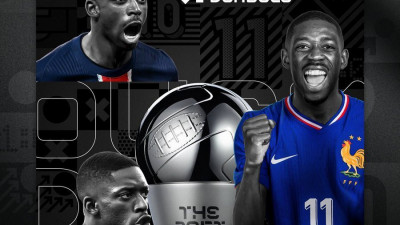 뎀벨레, 발롱도르에 FIFA 올해의 선수까지… 음바페-하피냐는 베스트11 제외
